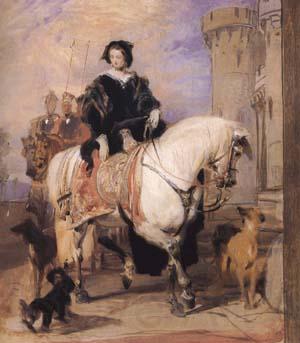 Sir Edwin Landseer Queen Victoria on Horseback (mk25 Norge oil painting art